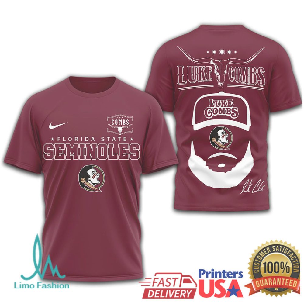 Men'S Nike Florida State Seminoles Luke Combs T Shirt