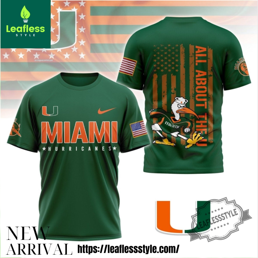 Miami Hurricanes Lions Ncaa All About The U Shirt Gift For Fans