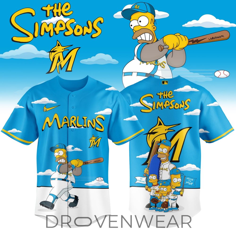 Miami Marlins X The Simpsons 2026 Limited Edition Jersey