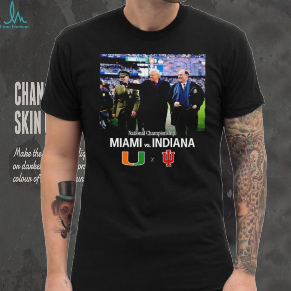 Miami Vs Indiana National Championship Football T Shirt - Image 2