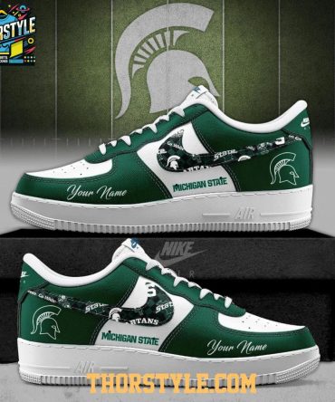 Michigan State Spartans 2025 Freedom Campus Personalized Air Force 1 Shoes
