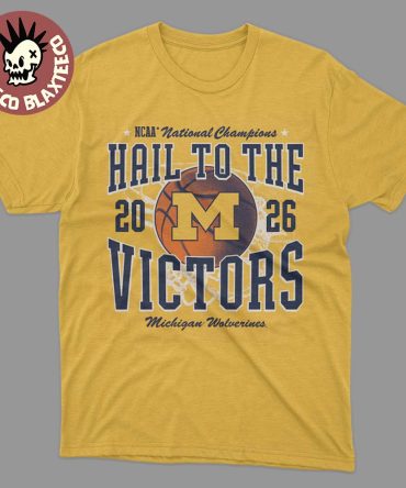 Michigan Wolverines 2026 Ncaa Men'S Basketball National Champions Homefield Hail To The Victors T-Shirt