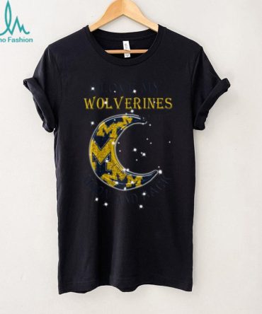 Michigan Wolverines Love My Wolverines To The Moon And Back T Shirt