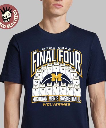 Michigan Wolverines Men'S Basketball 2026 Ncaa Final Four Jersey Madness T-Shirt