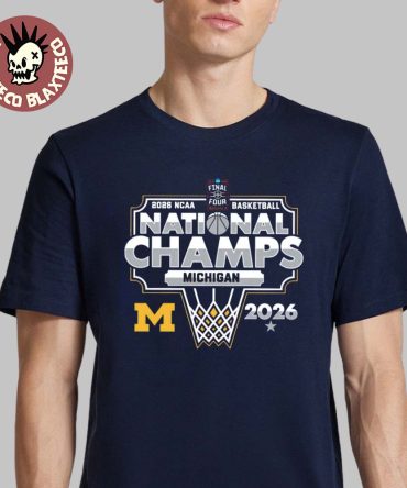 Michigan Wolverines Men'S Basketball 2026 Ncaa National Champions March Madness Hoops T-Shirt
