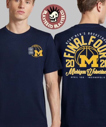 Michigan Wolverines Men’S Basketball 2026 Ncaa Tournament March Madness Final Four Two Sided T-Shirt