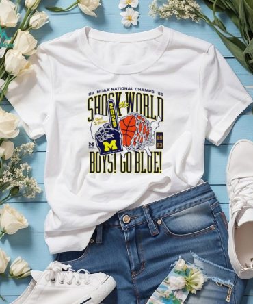 Michigan Wolverines Shock The World 2026 Ncaa National Champs T Shirt