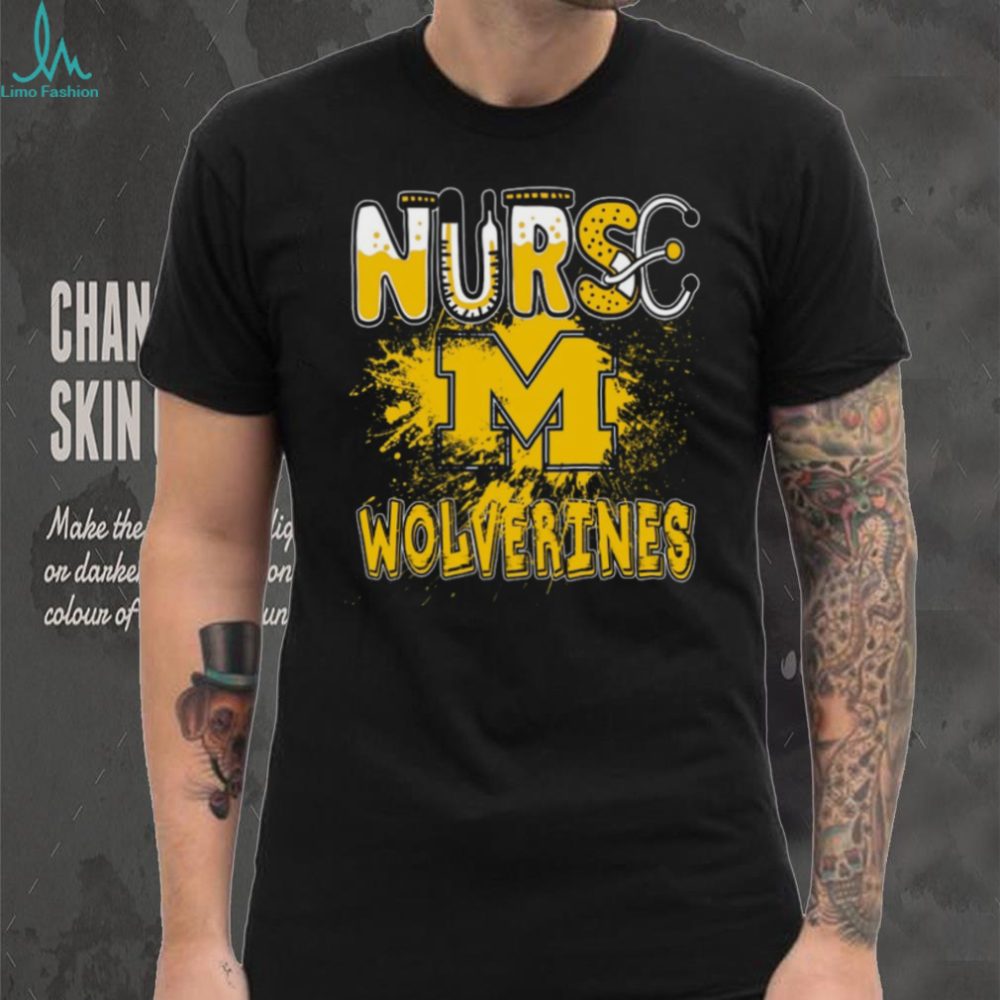 Michigan Wolverines Show Heart With Nurse Inspired Stethoscope T Shirt
