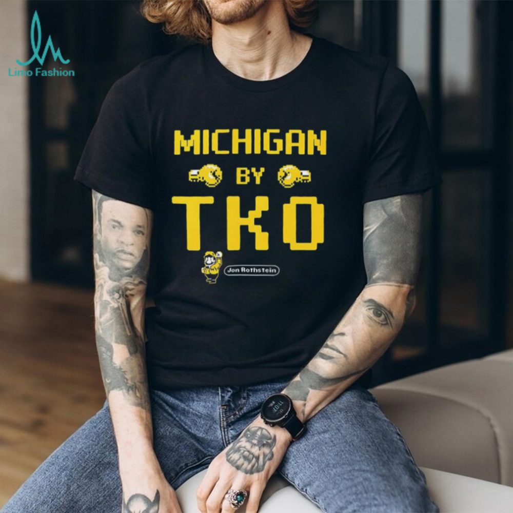 Michigan By Tko Jon Rothstein Classic Video Game Shirt - Image 2