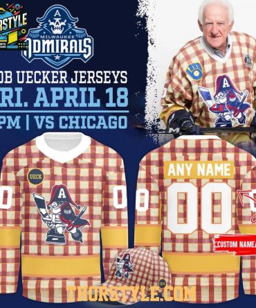 Milwaukee Admirals Bob Uecker 2026 Tribute Night Personalized Hockey Jersey