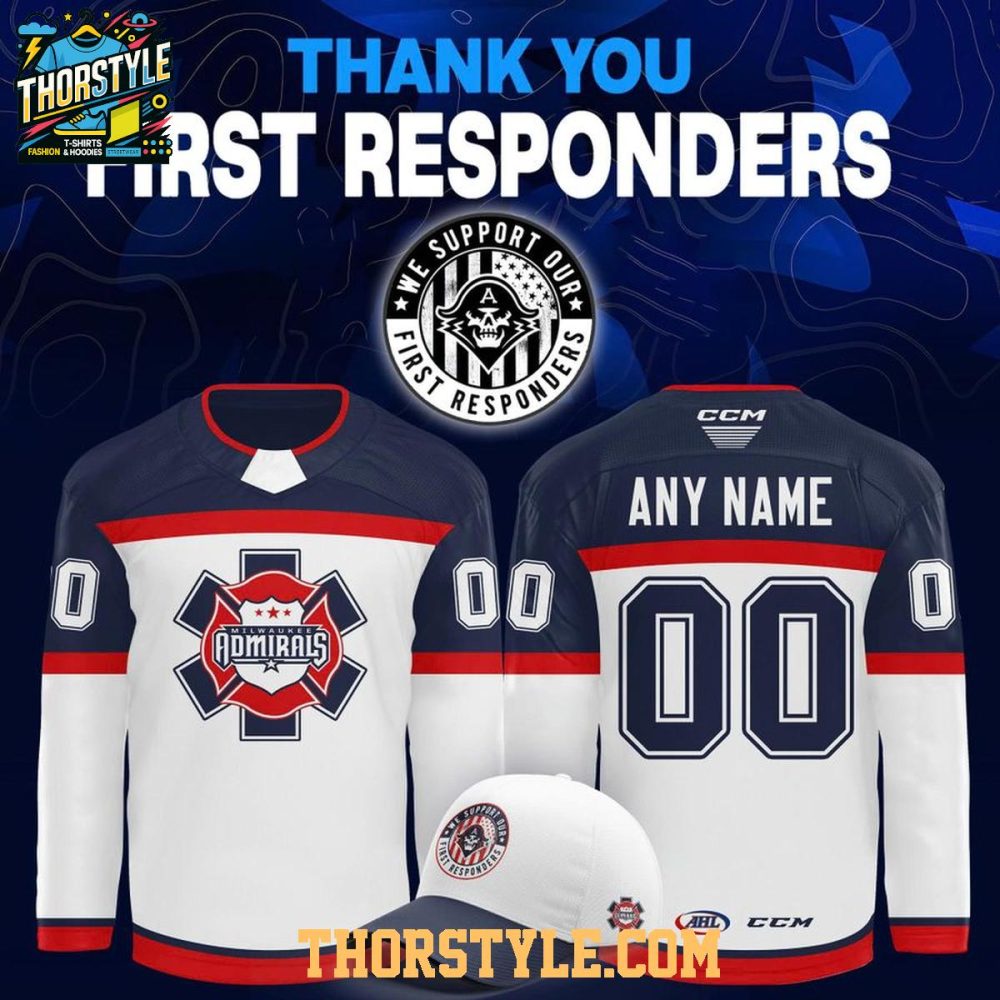 Milwaukee Admirals First Responders 2026 Night Personalized Hockey Jersey