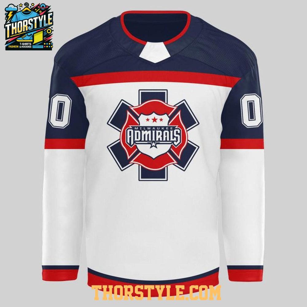 Milwaukee Admirals First Responders 2026 Night Personalized Hockey Jersey - Image 2