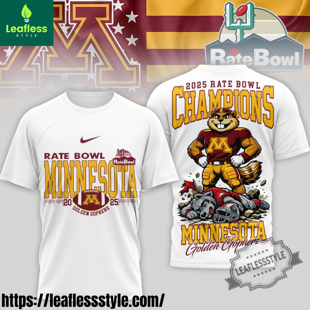 Minnesota Golden Gophers Ncaa Rate Bowl Champions Shirt