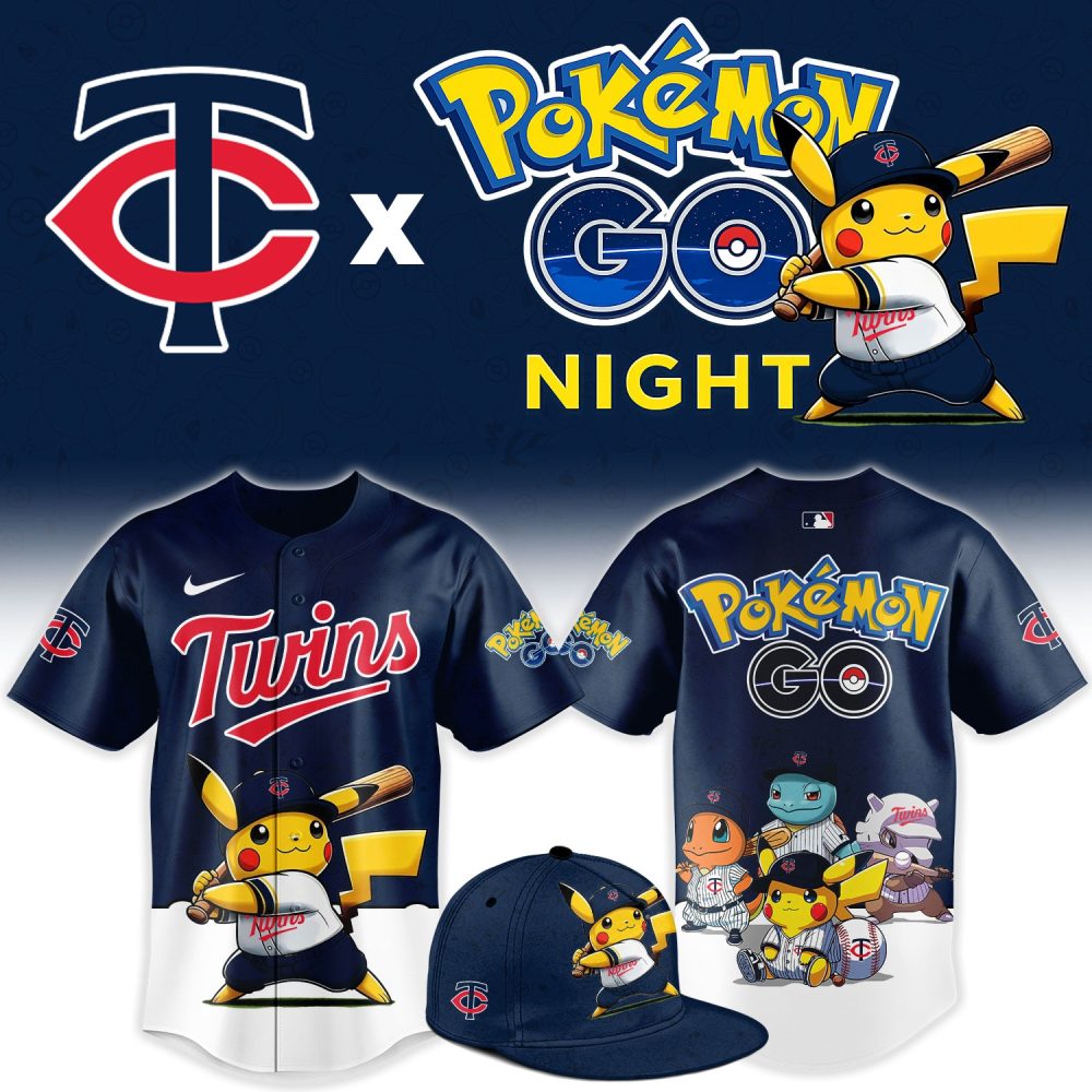 Minnesota Twins Pokémon Go Night Limited Edition Baseball Jersey