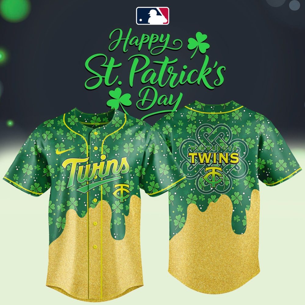 Minnesota Twins St. Patrick’S Day Jersey – Lucky Gold Drip Edition 🍀✨