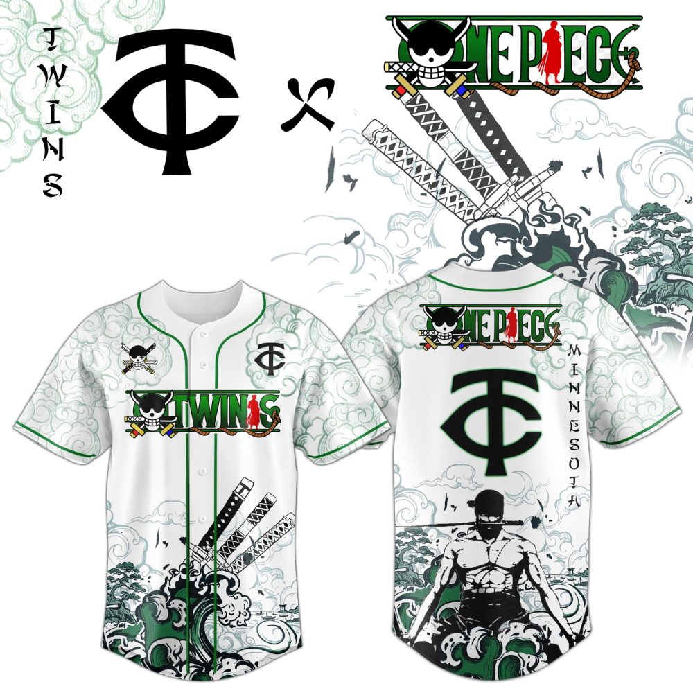 Minnesota Twins X Zoro Ronin Emerald Wave Limited Edition Jersey