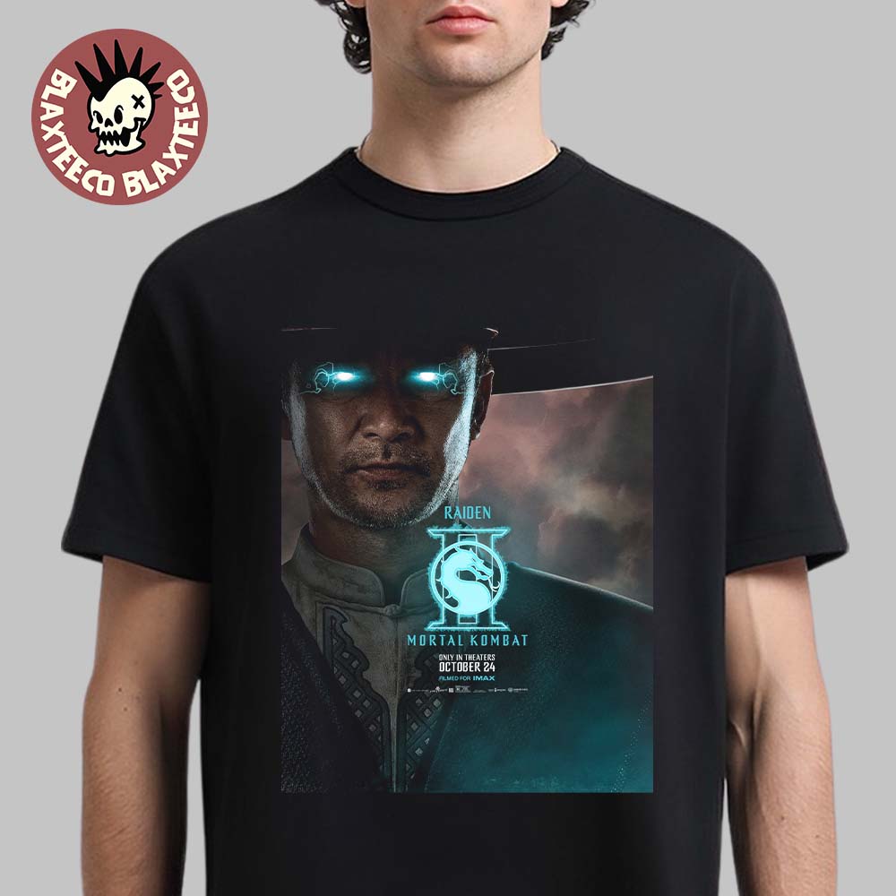 Mortal Kombat Ii Movie Exclusive Raiden Character Poster T-Shirt