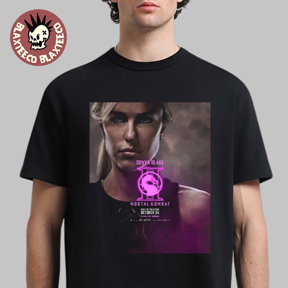 Mortal Kombat Ii Movie Exclusive Sonya Blade Character Poster T-Shirt