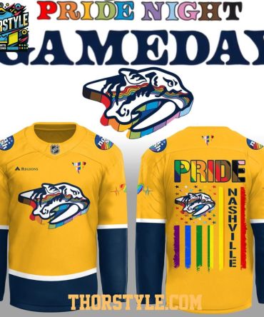 Nashville Predators Pride Night Gameday 2026 Celebrating Hockey Jersey