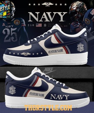 Navy Midshipmen Heritage 250Th Anniversary Beat Army Air Force 1 Shoes