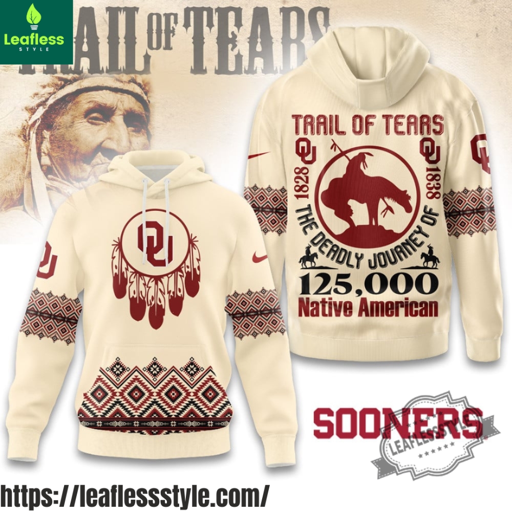 Ncaa Oklahoma Sooners Trail Of Tears Hoodie