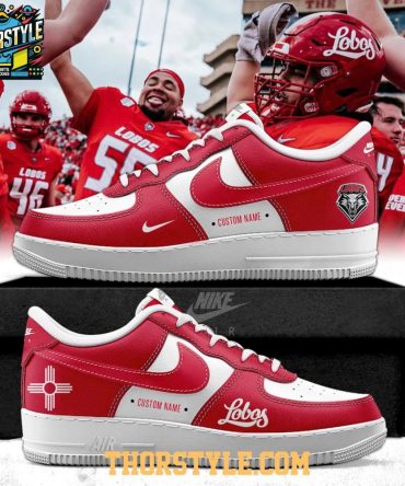 New Mexico Lobos 2025 Everyone'S A Lobo New Season Air Force 1 Shoes