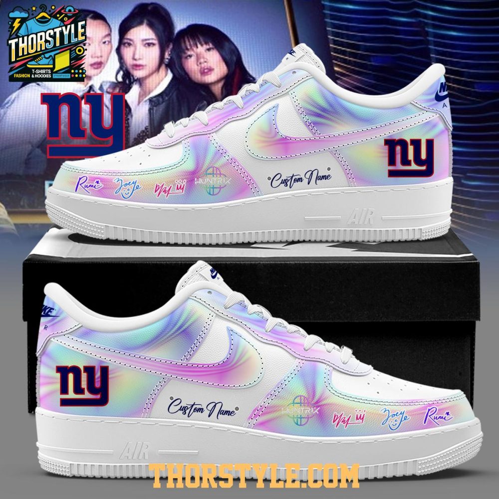 New York Giants Kpop Demon Hunters 2026 Personalized Air Force 1 Shoes