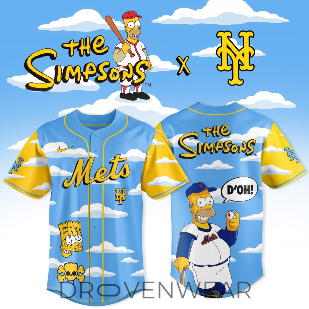 New York Mets Mlb X The Simpsons 2026 Edition Jersey
