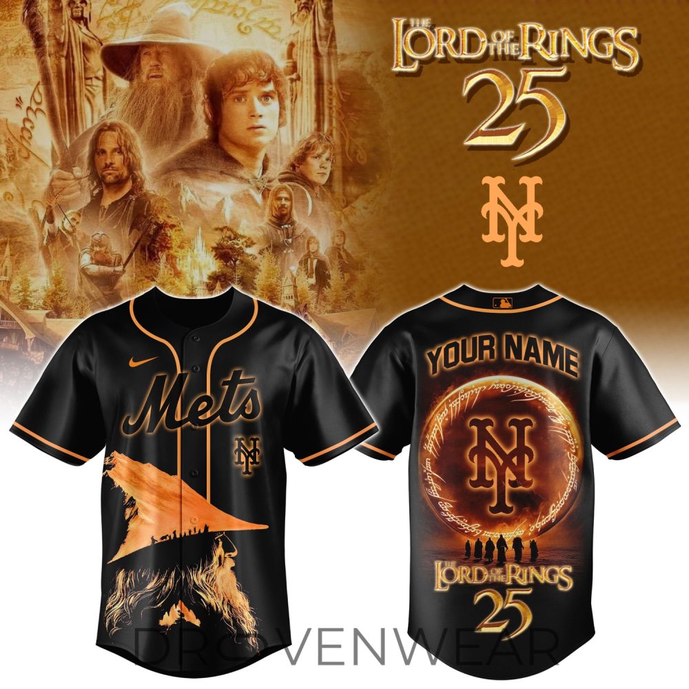 New York Mets X Ring Of Power 2026 Custom Fan Jersey