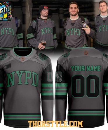 New York Rangers Nypd Thank You 2026 Personalized Hockey Jersey