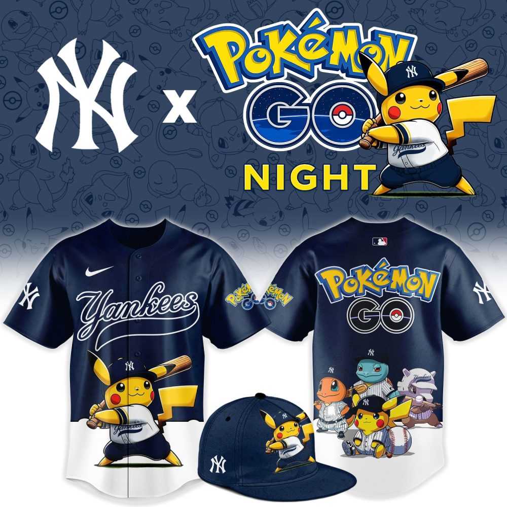 New York Yankees Pokémon Go Night Limited Edition Baseball Jersey