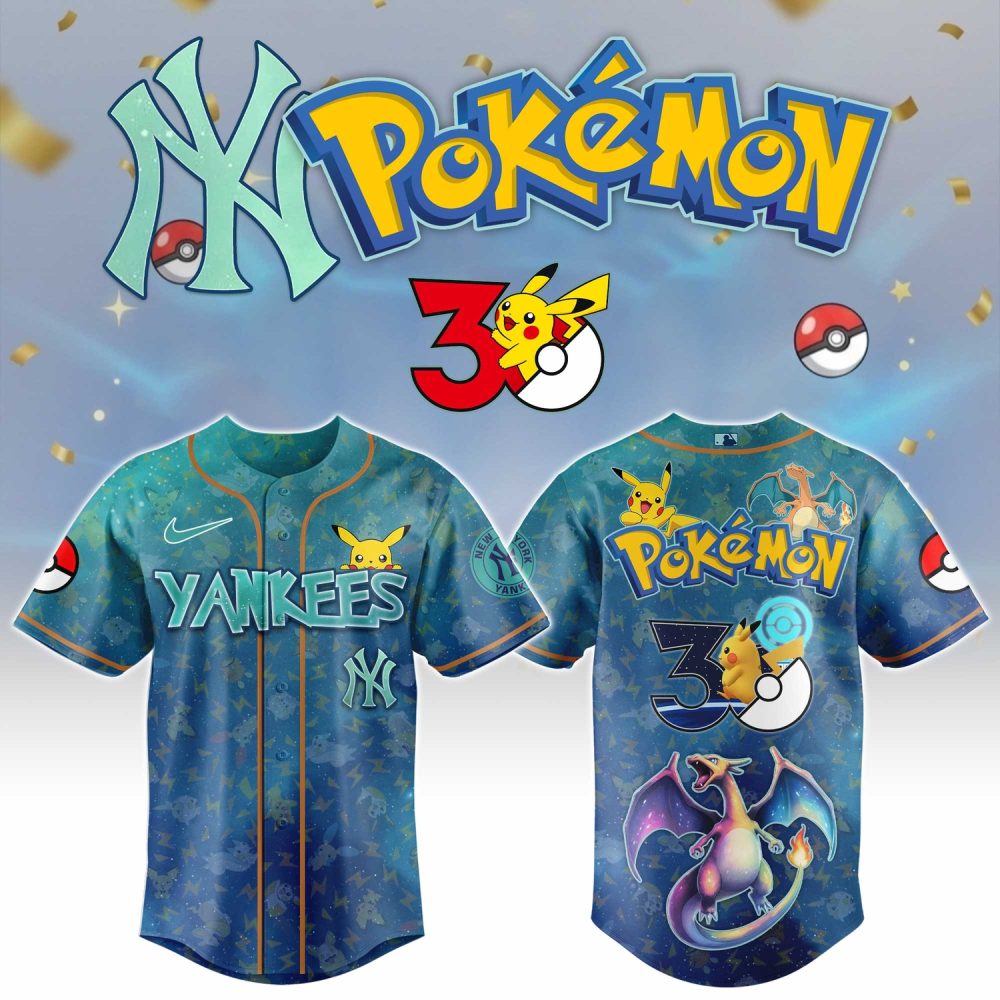 New York Yankees X Pokémon Day 2026 Limited Edition Baseball Jersey