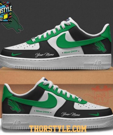 North Texas Mean Green 2025 Mean Green Nation Personalized Air Force 1 Shoes