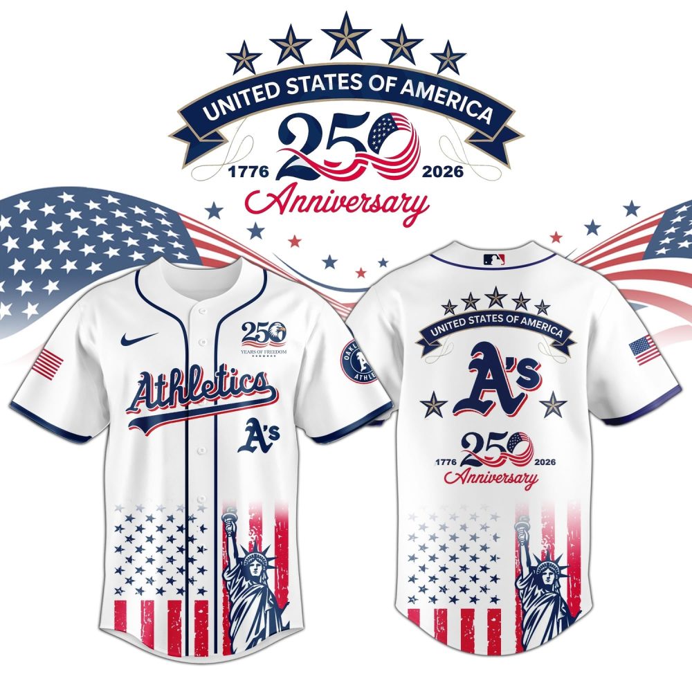 Oakland Athletics Special America’S 250Th Anniversary Limited Edition Jersey