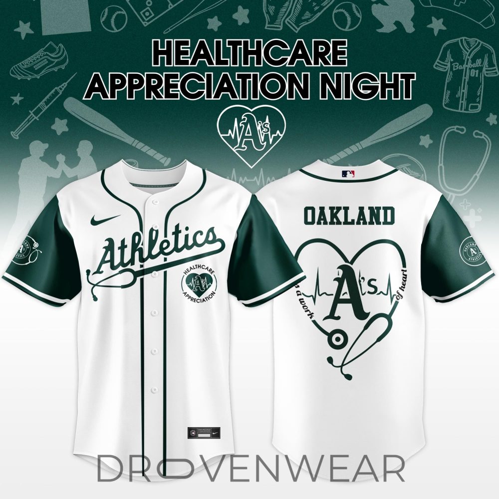 Oakland Athletics Healthcare Appreciation Night 2026 Limited Edition Jersey