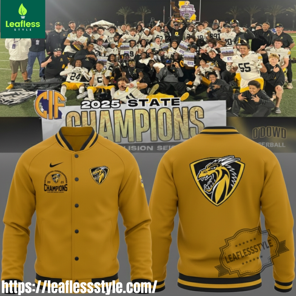 Oakland Bishop 2025 Division 5Aa State Champions Baseball Jacket