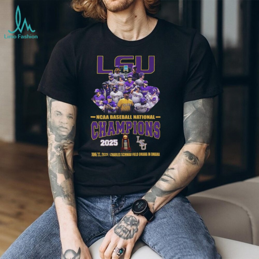 Official Lsu Tigers 2025 Ncaa Baseball National Champions Locker Room T Shirt Recovered