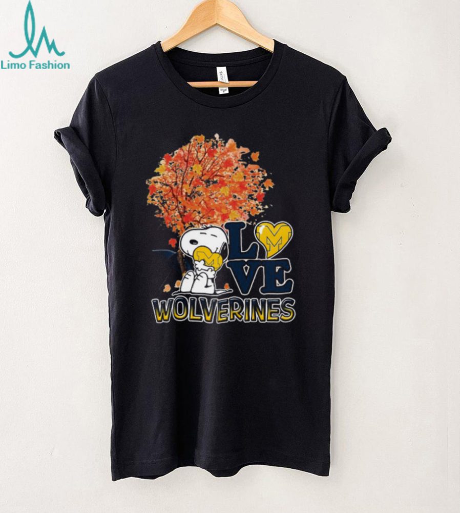 Official Ncaa Michigan Wolverines Snoopy & Woodstock Fall Shirt