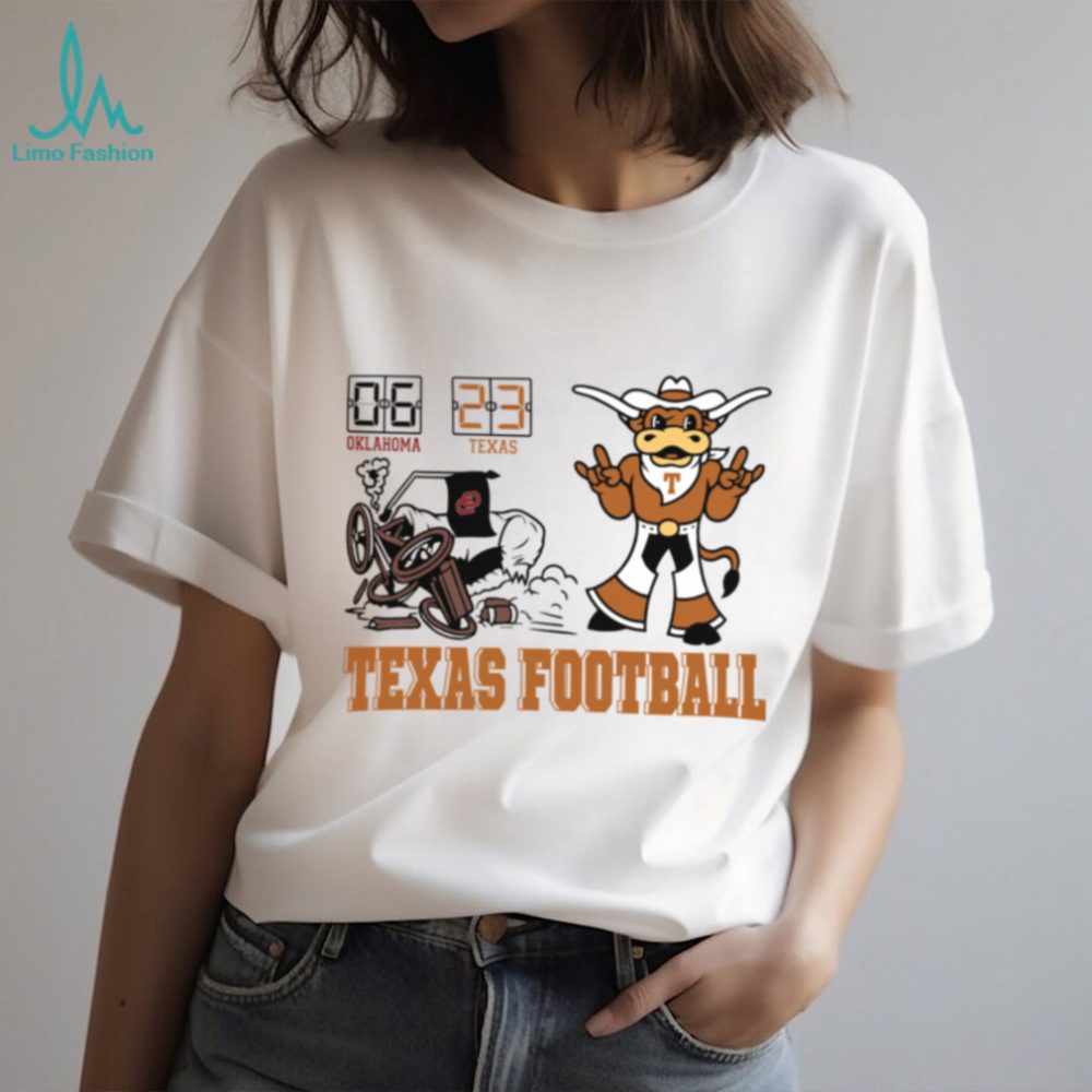 Official Texas Longhorns Vs Oklahoma Sooners 2025 Score 23 6 Hoodie