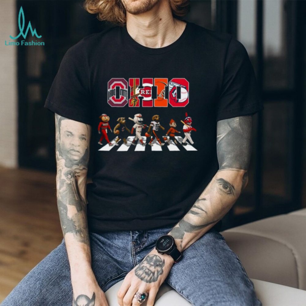 Ohio Abbey Road Mascots T Shirt Recovered