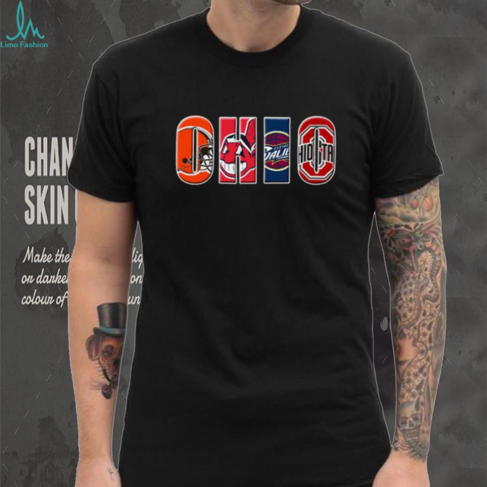 Ohio Pro Sports Teams Mashup T Shirt