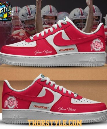 Ohio State Buckeyes Cotton Bowl Champions 2025-2026 Personalized Air Force 1 Shoes