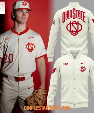 Ohio State Buckeyes Throwback Baseball Jacket