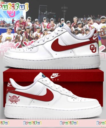 Oklahoma Sooners Four  Peat Ncaa Softball Women’S Champions Air Force 1 Shoes