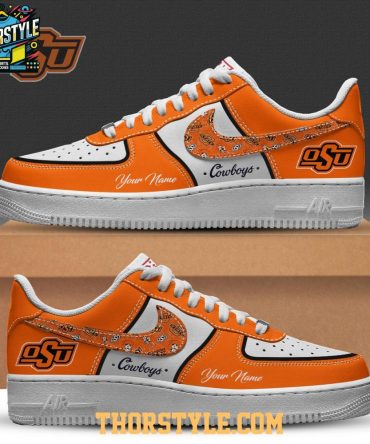 Oklahoma State Cowboys Go Pokes Big 12 Ncaa 2025 Personalized Air Force 1 Shoes