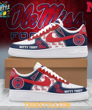 Ole Miss Rebel 2025 Hotty Toddy Personalized Air Force 1 Shoes