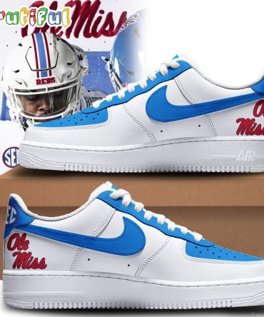 Ole Miss Rebels Football 2024 Air Force 1 Sneaker Shoes