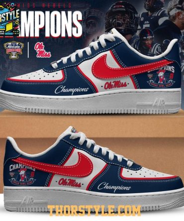 Ole Miss Rebels Sugar Bowl Champions 2025 Personalized Air Force 1 Shoes