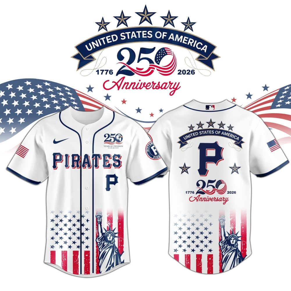 Pittsburgh Pirates Special America’S 250Th Anniversary Limited Edition Jersey