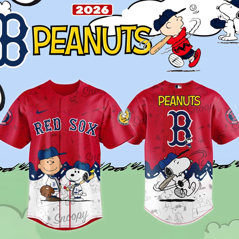 Peanuts Jersey, Red Sox Jersey, Snoopy Apparel Baseball Jersey